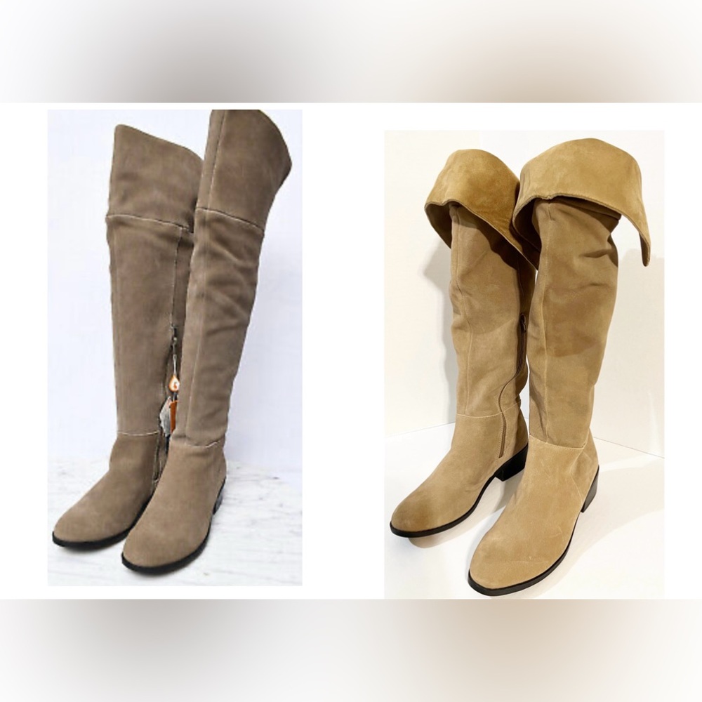 NEW SPORTO Felicia Waterproof Over Knee Suede Insulated Tan Boots Thermal